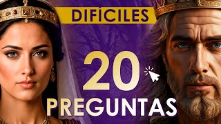 20 Preguntas DIFICILES de la Biblia 📖🙏 ¿Cuántas Aciertas [upl. by Inaoj]