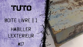 Tutoriel  Cartonnage  Boite livre  Habiller lextérieur de la boîte  PPCbyYann [upl. by Rogerio]