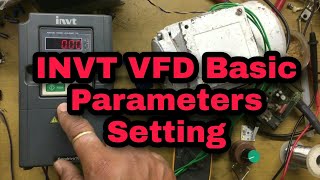 How To Install INVT Drive INVT VFD Run Command Parameter setting Part 1 INVT VFD Setting [upl. by Guenzi]