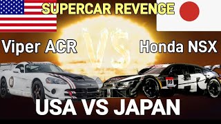 REVENGE RACE  JDM Honda NSX takes on USA Power Dodge Viper ACR simracing forzamotorsport [upl. by Henri]