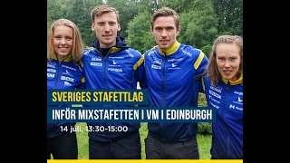 Intervju med stafettlaget inför mixstafetten i VM i Edinburgh [upl. by Cresa]