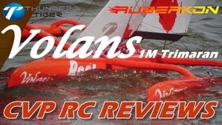 CVP RC Reviews Volans 1M Racing Trimaran Part1 [upl. by Maressa]