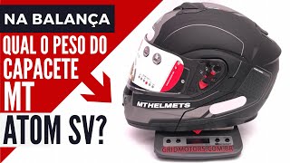 Confira o peso do Capacete MT Atom SV  Weight Helmet   Grid Motors [upl. by Anig426]