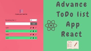 ToDo list app in react  simple project for beginners  tailwind css [upl. by Draper]