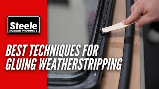 Best Techniques to Use When Gluing Weatherstripping [upl. by Hanonew464]