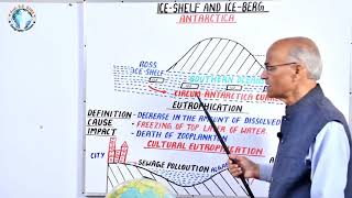 ICE SHELF AND ICE BERG AND EUTROPHICATION In English  Part 43  By SS OJHA SIR [upl. by Neenej]