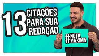 13 citações PODEROSAS para sua redação [upl. by Derf954]