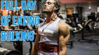 FULL DAY OF EATING  BULKING PHASE 1 [upl. by Nileek]