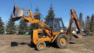 LOT 145  1980 Case 680G ExtendAHoe Back Hoe [upl. by Gwyn]