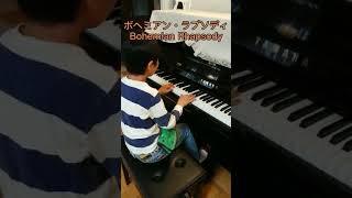 【8歳 耳コピ】 ボヘミアン・ラプソディ クイーン ピアノ Bohemian RhapsodyQueenpiano cover8 year oldplay by ear Shorts [upl. by Rad]