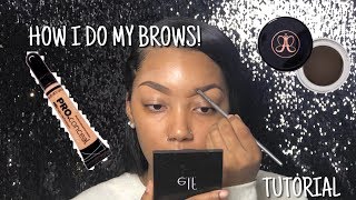 Quick amp Easy Eyebrow Tutorial  Jasmine Hall GIVEAWAY IN DESCRIPTION [upl. by Irah]