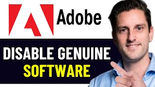 HOW TO DISABLE ADOBE GENUINE SOFTWARE INTEGRITY SERVICE 2024 FULL GUIDE [upl. by Lavinia8]