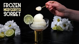 How To Make The Best Ever Frozen Margarita  Margarita Sorbet Recipe [upl. by Htidra]