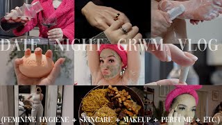 FRIDAY NIGHT DATE GRWM VLOG smell goods  soft skin  simple makeup  etc [upl. by Irina29]