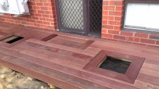 Merbau timber decking install  Como Perth [upl. by Jaf263]