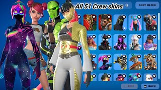 All Crew Pack Skins Showcase in Fortnite Chapter 2  Chapter 6 [upl. by Fradin]