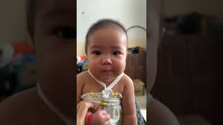 Baby Poo Face Reaction [upl. by Laet]