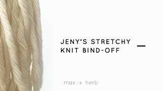 Jenys Surprisingly Stretchy BindOff knit stitches [upl. by Clarabelle]