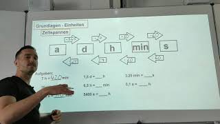 Grundlagen Einheiten  Rechnen mit Zeitspannen  Einheiten der Zeit umwandeln [upl. by Voleta]