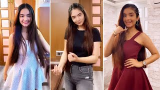 Anushka Sen Latest Instagram Reels  Anushka Sen New Reels TikTok Dance Videos [upl. by Ydiarf]