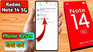 how to reset redmi note 14 5g  redmi note 14 5g reset kaise kare [upl. by Egnalos984]