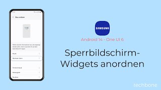 SperrbildschirmWidgets anordnen  Samsung Android 14  One UI 6 [upl. by Duval940]