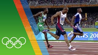 Great Britains 4x100m relay win at Athens 2004  Epic Olympic Moments [upl. by Trent144]