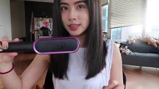 TYMO Hair Straightener Brush 好用评价高颜值直发梳 蓬松头发自来卷儿头发的救星！ [upl. by Ahseela]