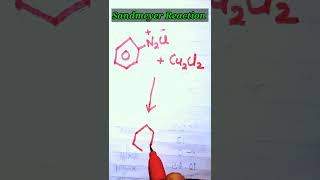 sandmeyer reaction ytshorts chemistry class 12 [upl. by Nilak]