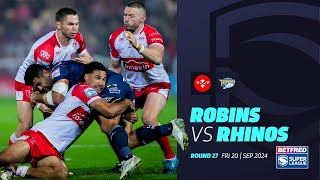 Highlights  Hull KR v Leeds Rhinos  2024 Betfred Super League Round 27 [upl. by Kenna]