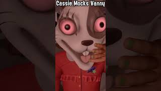 Cassie Mocks Vanny shorts fnaf fnafanimation [upl. by Fairbanks]