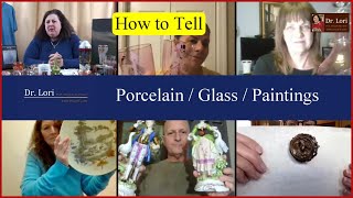 How to Tell Meissen amp Blue White Porcelain Etched amp Blown Glass Paintings amp Frames  Ask Dr Lori [upl. by Nnylacissej]