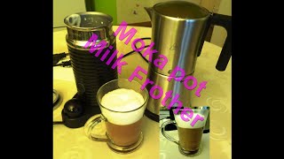 TCM Moka pot NESPRESSO Milk Frother Make Great Coffee with a Moka Pot and Milk Frother [upl. by Ecertal]