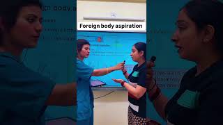 Foreign body aspiration NCLEX review nclexnursing nclex oscepreparation [upl. by Nahguav]