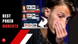 FLOPPING QUADS The best feeling in Poker ♠️ Best Poker Moments ♠️ PokerStars [upl. by Brazee336]