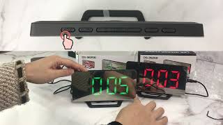 How To Set LED Mirror Alarm Clock  Setting Guide [upl. by Nioe308]