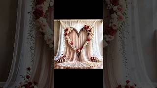 Special heart style wedding decoration  wedding dreams decor wedding decoration viralvideo [upl. by Louisette]