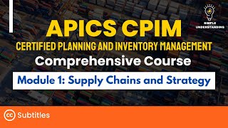 APICS CPIM Module 1 Supply Chains and Strategy Full Course  Explanation amp Practice Test 90 min [upl. by Natsrik961]