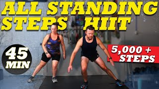 All Standing Steps HIIT  I Burned 428 Calories  CARDIO  5000  Steps [upl. by Beichner]