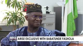 ARISE NEWS EXCLUSIVE WITH BABATUNDE FASHOLA [upl. by Nosidda]