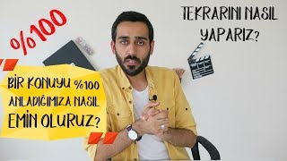 Bir Konuyu \u00100 Anladığımıza Nasıl Emin Oluruz Tekrarını Nasıl Yaparız PK7 [upl. by Telford]