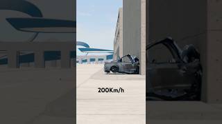 Nissan GTR R35  300Kmh Crash Test Slow Motion  Car vs Wall  in 15 second shorts [upl. by Mcafee932]