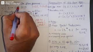 Lec30 PDA and CFG Equivalence [upl. by Britte458]