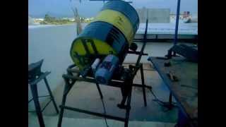 homemade cement mixer [upl. by Yelsnia]