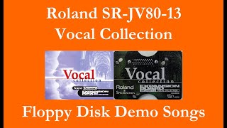 Roland SRJV8013 Vocal Collection Demo Songs [upl. by Edrick]