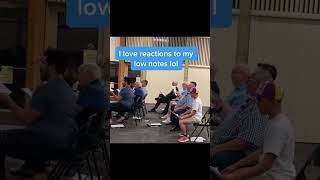 What a note 🤯choir singing bass shorts Credit Alexander Mayang tadaitsxander via TikTok [upl. by Johnathon]