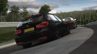 Assetto Corsa BMW 340i F31 MSport Stage2 UKSM at Nordschleife [upl. by Odab355]