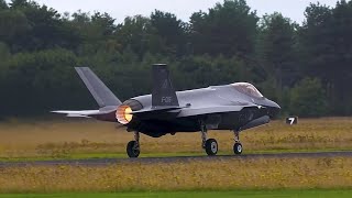 4K Volkel F35A Kicks in the Afterburner and goes almost vertical [upl. by Atikkin216]