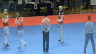 Taekwondo Galeb Belgrade Trophy 2012 Final 63kg Nuno Costa  Ninoslav Babic [upl. by Wenn646]