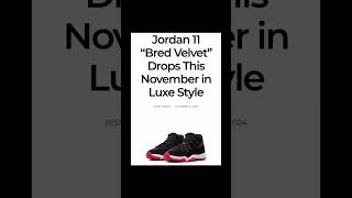 Upcoming Sneaker Releases 2024 Womens Jordan 11 quotBred Velvetquot shorts [upl. by Assyli]